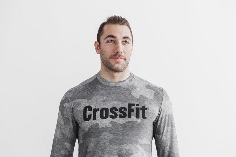 Nobull Crossfit<Sup>®</Sup> Tee (CAMO) Men's Long Sleeve Camo | USA S1572G